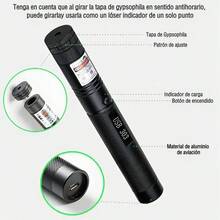 FUTUREM Green Laser Pointer Projector, USB Rechargeable, 5000mw, Green, Built-In Rechargeable Battery, 1500m Night Beam Distance - Green - View 8