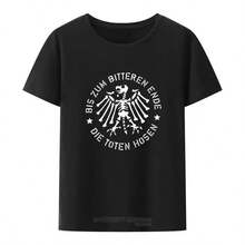 Zum Bitteren Ende Die Toten Hosen T-Shirt, Unisex Short Sleeve Crew Neck T-Shirt, Hipster Graphic Tees, Casual Streetwear - 黑色 - 查看 1