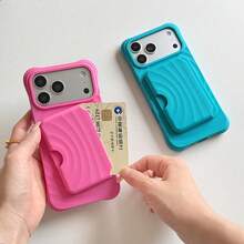 Summer Colorful Magnetic Phone Card Holder, Reusable Back Card Pouch, Holds 3-4 Cards - Multicolor - View 4