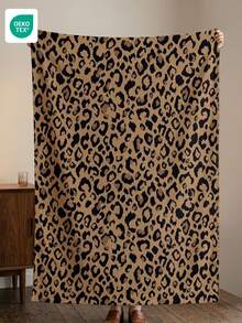 1pc Flannel Blanket, All Over Classic Leopard Print, Soft Lightweight Throw Blanket, Vintage Wild Animal Pattern, Home Essential, Comfortable Warm Decor Blanket, No Shedding & Easy Care, Multi-Purpose For Sofa, Bedroom & Living Room, OEKO-TEX - Multicolor - View 10