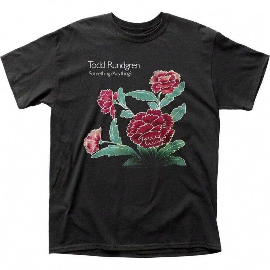 Todd Rundgren Something Anything T Shirt Mens Licensed Rock N Roll Black - 黑色 - 查看 1