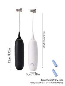 新款電動無線手持式牛奶發泡器 強力迷你牛奶攪拌器 不鏽鋼咖啡攪拌棒 適用於咖啡、拿鐵、卡布奇諾、抹茶、熱巧克力 便攜式奶泡機 迷你咖啡攪拌器 - 彩色 - 查看 2