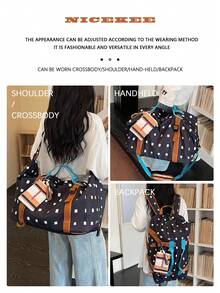 Multi-Carry Practical One Shoulder Travel Tote Bag, Large Capacity, Suitable For Weekend Trips, Fitness, Short-Distance Business Trips - Multicolor - View 3
