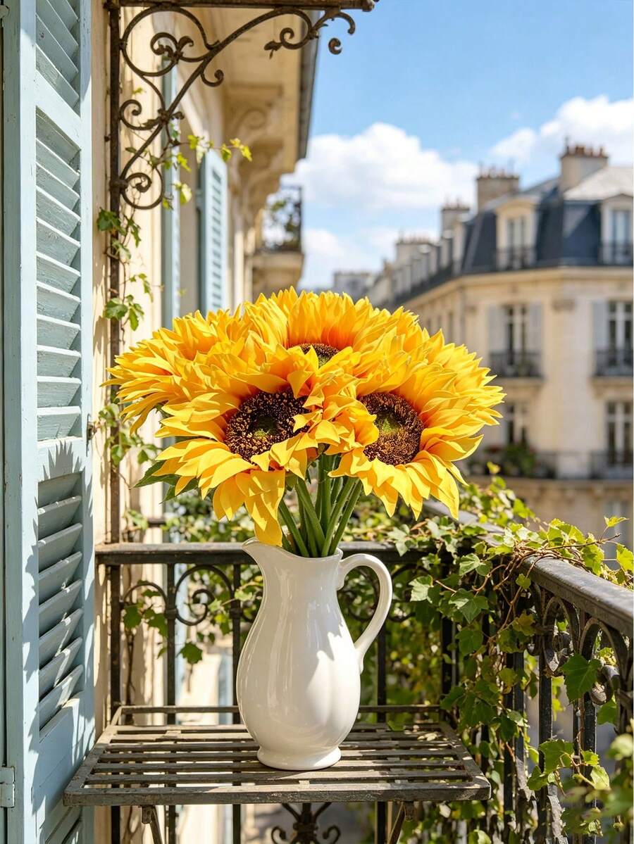 1/4/8/16/21/33pcs Artificial Sunflowers, Suitable For DIY Crafts And ...