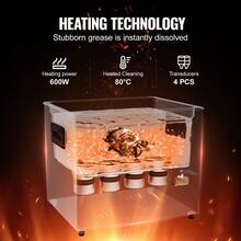 10L Ultrasonic Cleaner With Basket Heater And 240W Timer - 10 L - View 3