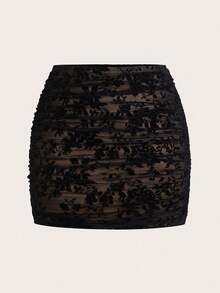 Women Plus Size Sports Dresses - Black - View 1
