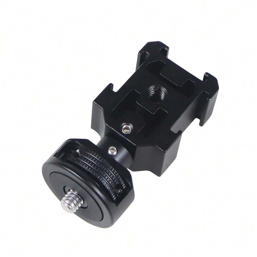 Triple Cold Shoe To 1/4 Inch Screw Rod Expansion Bracket Extend Hot & Cold Shoe Mount For Fill Light Microphone Photography Gear - View 1
