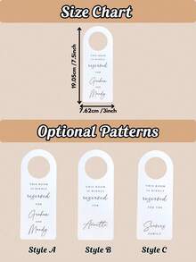 Label Gantungan Pintu dengan Nama Kustom yang Dipersonalisasi, Tanda Gagang Pintu Cetak Kustom, Label Kamar, Hadiah Hotel untuk Pengiring Pengantin, Acara Bridal Shower, Ulang Tahun - MultiWarna - View 5