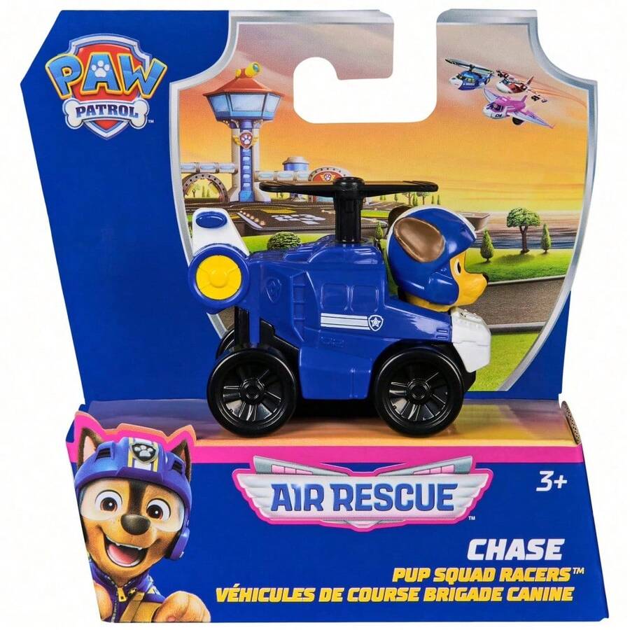 Spin Master Paw Patrol Air Rescue 6件裝小狗賽車玩具禮盒,包含 Archie、Mao Mao、Tian Tuan、Xiao Li、Rocky 和 Zuma,適合 3 歲以上男孩與女孩兒童 - CHASE - 查看 1