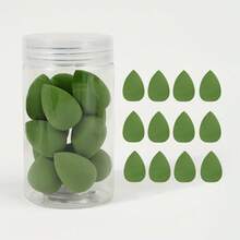 12 piezas de esponjas de maquillaje mini, esponjas super suaves no absorbentes de uso dual húmedo & seco, borlas de polvo - Multicolor - Ver 20