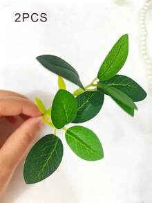 10/2pcs 12cm Mini Artificial Leaves Decoration, Suitable For Home New Year Decor, Outdoor Garden Wedding Bouquet, Living Room DIY Candy Box Wreath And Other Home Supplies, Artificial Flowers, Faux Plants, Autumn Decor, Room, Desk, Garden Decoration, Birthday Graduation Gift - Multicolor - View 16