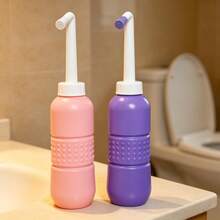 2pcs 650ml Blue+Pink Large Capacity Portable Travel Perineal Wash Bottle, Reusable Personal Intimate Cleansing Bottle, Suitable For Postpartum Recovery, Perineal Cleaning And Women's Hygiene, Fresh And Comfortable For Daily And Travel Use - 650ML - [Blue + Pink] - 2 - View 10