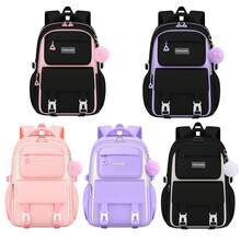 1pc Fashion Backpack, Lightweight With Adjustable Shoulder Straps, Multi-Compartment Large Capacity Backpack, Dual Zipper Closure, Suitable For School, Travel And Daily Use - Single Package - View 11