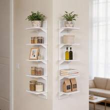 LOVEWE 5 Tier Wall Shelf Unit,White Vertical Floating Shelf-Narrow Decorative Wall Mount Modern Wall Decor Shelves For Bedrooms - 5th Floor - View 1