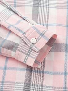 Balabala 2026 New Autumn Tween Girls Plaid Shirt, Soft Long Sleeve, Unisex, School Style Cute Comfortable School Uniform Set - Red and White - View 9