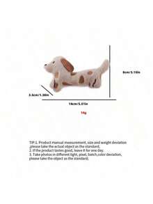 Cute Dachshund Shaped Plush Cat Toy With Built-In Crinkle Paper For Interactive Play - Multicolor - View 3