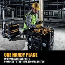 DEWALT TSTAK 重型工具收納盒，螺絲起子批頭、螺絲、螺帽、螺栓零件整理盒，附隔板便攜式收納盒 DEWALT DT70716 - DT70716 - 查看 6
