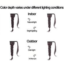 Wrap Around Low Ponytail Braided Synthetic Hair Heat Resistant Natural Hairpiece Fashion Hair Accessories For Women Daily Party, Halloween - Multicolor - View 8