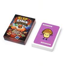 Stack Card Game - Fast-Paced Kids And Family Games Friends Easy To Play Game Cards - Mocha Brown - View 4