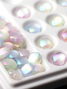 beadia 10顆 10mm 精緻貓眼梅花壓克力貝殼光澤珠,適用手鍊、項鍊、珠飾吊墜、珠飾配件裝飾珠 - 花朵 - 查看 5