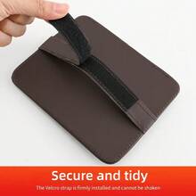 Car Sun Visor Organizer Clip, Multifunctional Interior Glasses Holder, Card Holder, ID Clip, Ticket & Business Card Storage Pouch - A - View 9