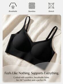 Women's Seamless Backless Sexy Lingerie Bridal Underwear 3 Adjustable Straps Low Back Wedding Lingerie Breathable Comfortable Formal Occasion Camisole - Black - View 10
