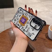 Funda para Teléfono - Funda WB Friends Compatible con Samsung Galaxy S26 S25 S24 A57 A37 A07 A26 A36 A55 A35 A06 A16 A05 A14 A24 A34 A54 A15 A05S A25 A04E A04 S23 S22 S21 FE Ultra Plus Edge 4G 5G Anti Caída Cubierta Trasera Suave Transparente - Negro - Ver 2