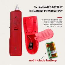 Telephone LAN Cable Tester Wire Tracer Line Finder! Professional Local Area Network Cable Tester, Multi-Function Line Finder, This Product Does Not Include Batteries - Red - View 3