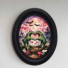 1件 3D黑色橢圓形復古相框,手工印花圖案轉印,萬聖節裝飾,感恩節裝飾,附掛鉤,創意家居禮品 - 6 - 查看 11