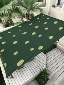 1pc Plant Leaf Floral Print Design Sunshade Awning, Outdoor Shade Cloth And Canopy, 2D Flat Printed Tent, Washable, Suitable For Garden, Camping, Beach, Yard, Poolside And More, Poles Not Included - Multicolor - View 28