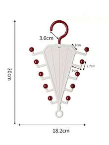 1/2pcs Multi-Function Hanger With V-Shaped Double-Sided Rotating Design - Perfect For Bedroom Closet Organization - Multi-Layer Hooks For Clothes, Hats, Scarves - Space-Saving Wardrobe Storage Solution With Durable Metal Frame - Multicolor - View 10