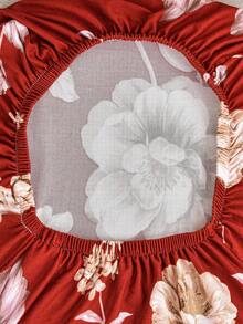 1件/2件/6件/8件/10件/14件 沙發坐墊套，花卉印花，極簡白色，豐富色彩，戶外坐墊套，防污防塵，裝飾性沙發戶外坐墊套，牛奶絲面料，防滑彈性，春夏秋冬四季通用 - 彩色 - 查看 9