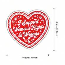 3 Inch "I Support Women's Rights And Mistakes" Sticker, Empowering Inspirational Quote Decal, Suitable For Laptops, Water Bottles, Notebooks, Cups, Ideal For Students, Teachers, Office Workers, Creative Professionals, Retail Workers And Those Who Love Bold Women's Power - A - View 9