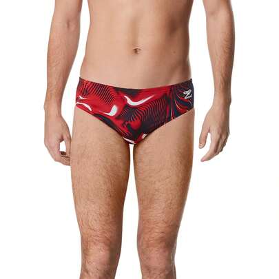 Speedo Men's Caged Out Brief Endurance+ Swimsuit Variant 4