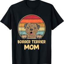 Border Terrier Mom Dogs Mama T-Shirt - Black - View 1