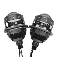 最新 Z50S 升級版 3 英吋三色投影透鏡 LED 車頭燈，低燈 40W 高燈 50W，白光/黃光/暖白光，無損安裝汽車大燈 2 件/組 - Z50S - 查看 13