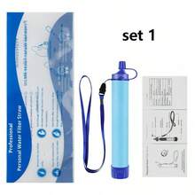 1pc Portable Multi-Layer Outdoor Water Purifier, Lightweight Reusable Direct Drinking Water Filter, Effectively Removes Impurities, Suitable For Hiking, Camping, Wilderness Survival, Car Storage And Emergency Disaster Prevention - Multicolor - View 10