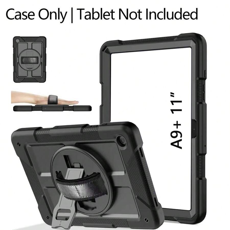 1件，適用於2026 Tab A11 Plus 11英吋 (X230/X236/X238) 保護殼，Tab A11+ 防震保護殼，附可旋轉支架/腕帶
