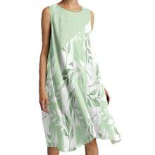 Women's Sleeveless, Printed, Loose-Fitting Casual Mini Dress (Holiday Style) - 紫色 - 查看 4