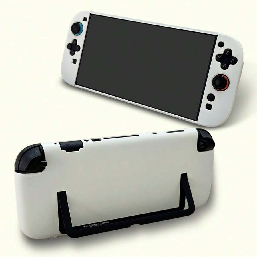 Switch 2 Handheld Console Shockproof Matte Protective Case, One-Piece Precision Fit Anti-Scratch Anti-Drop Hard Shell, Classic Black, White, Light Blue 3 Colors, Suitable For Gamers - View 1