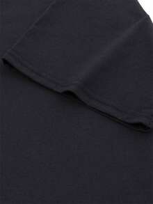Nueva camiseta deportiva casual de algodón puro para hombre, con estampado de rugby, cuello redondo y mangas cortas, estilo sencillo. - Negro - Ver 7