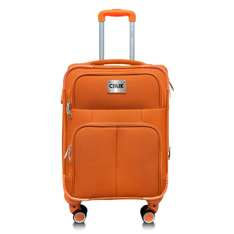 Cabin Suitcase Hand Luggage 10kg With Lock 18 Inch - Orange - View 1