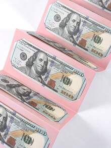 1 Set Pink Gold Happy Birthday Folding Cash Card, Pink Birthday Cake Pattern, Folding Money Card And Envelope, Perfect Choice For Birthday Party Supplies - Multicolor - View 9