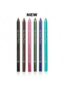 Waterproof Eyeliner Pencil, 6pcs  Smudge Proof Shimmer Eyeliner Kit Y2K Makeup Beauty Cosmetics - Multicolor - View 4