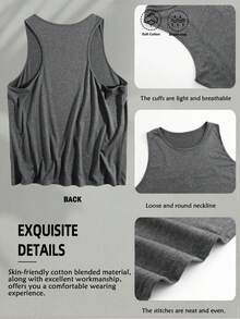 Summer Tops Summer Clothes Women's Kinda Vintage Kinda Bold Old Lady Gains Graphic Print Tank Top Soft Breathable Casual For Beach - Grey - View 6