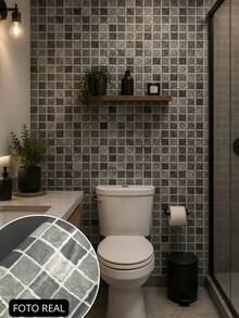 Papel de Parede Adesivo PVC Lavável Madeira Decorativa 5m 10m Rolo Autocolante para Reforma e Decoração Casa Sala Quarto Cozinha Móveis Revestimento Estampado - F214 - Visão 4