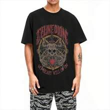 Chemise pour hommes Celines Dion Death Metal Metal-Shirts Coton--Chemises Manches Courtes Col Rond Populaire-Chemise Grande Taille LTMI - Noir - Voir 4