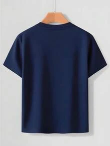 Boys' T-Shirt, Casual And Modern, Summer Fashion With Alpaca Print, Sunglasses And Palm Trees In Retro Sunset Style, For Children Aged 5 To 13 Years, No Problematic Prints, Gift - 灰色 - 查看 2