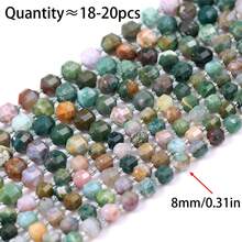8mm Natural Faceted Lulutong Stone Beads With Rhombus Spacer Beads, Handmade DIY Beaded Jewelry Semi-Finished Material Accessories Loose Beads - Lulutongzhu - View 21