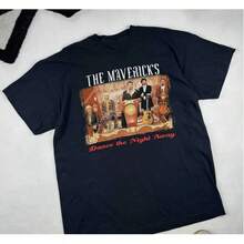Vintage The Mavericks Band Country T-Shirt All Size S To 5XL - Black - View 1